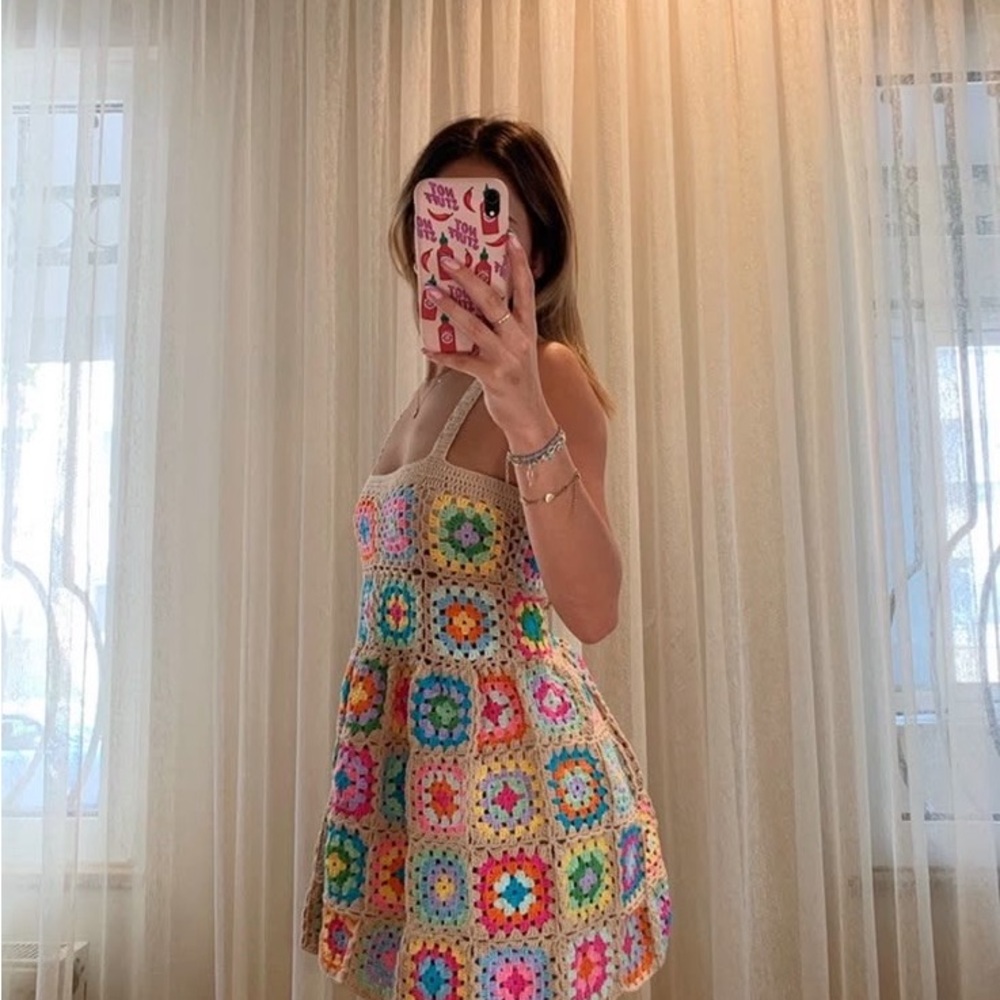 Handmade Crochet Dress Size Small